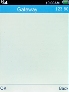 Key in 10.24.59.200 and press the Left selection key.