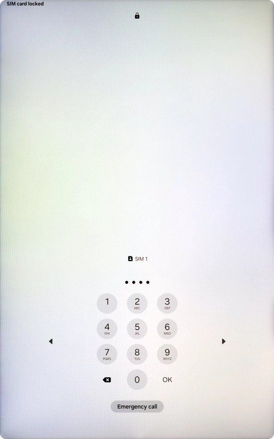 If your SIM is locked, key in your PIN and press OK. If your SIM is locked, key in your PIN and press OK.