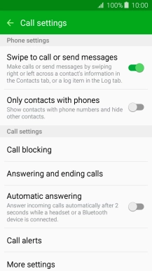 Press More settings.