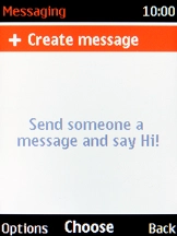 Select + Create message.