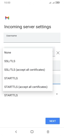 Press SSL/TLS.