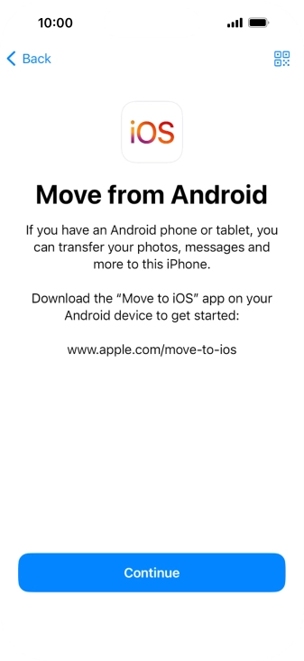 To transfer content to your phone, you need to install the app 
