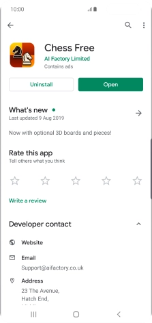 Press Uninstall.