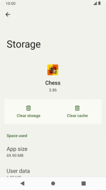Press Clear cache.