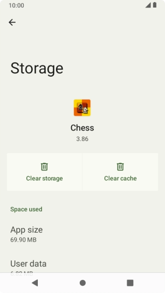 Press Clear cache.