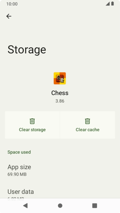 Press Clear cache.