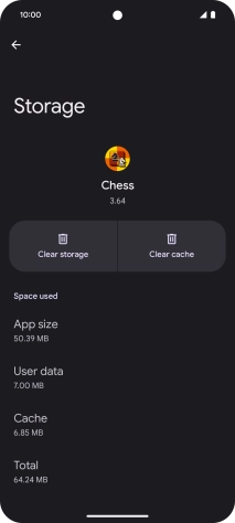 Press Clear cache.