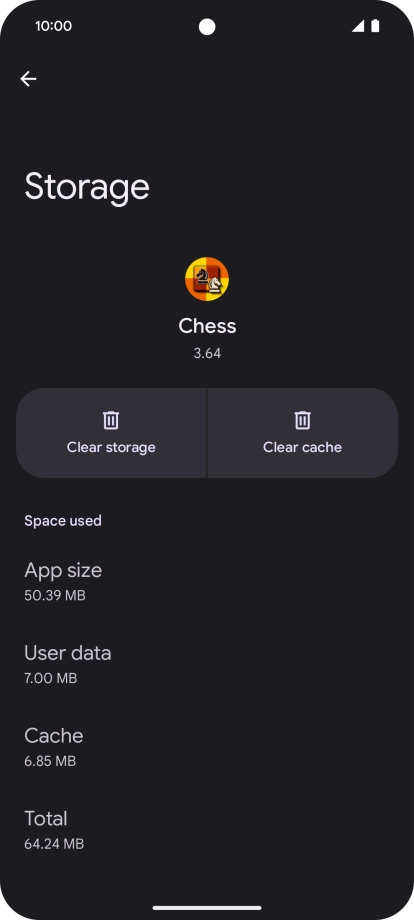 Press Clear cache.