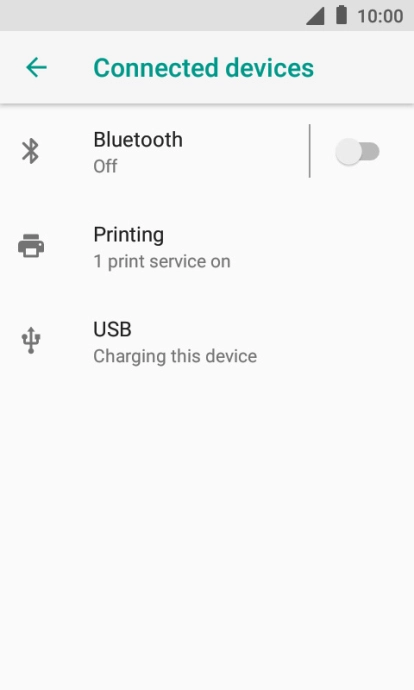 Press Bluetooth.