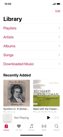 Press Playlists.