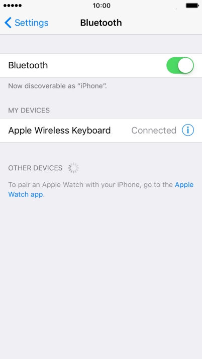 Press the Home key to return to the home screen.