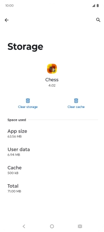 Press Clear cache.