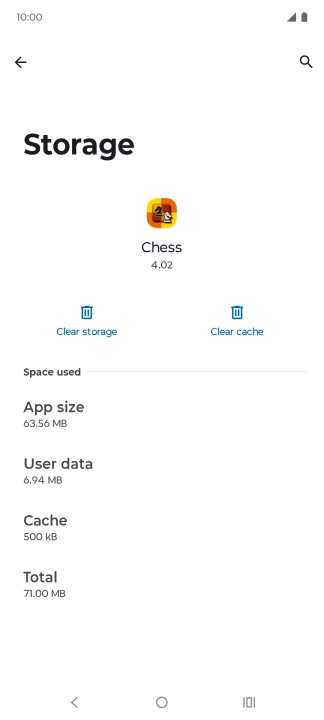 Press Clear cache.