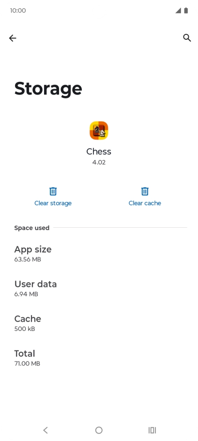 Press Clear cache.