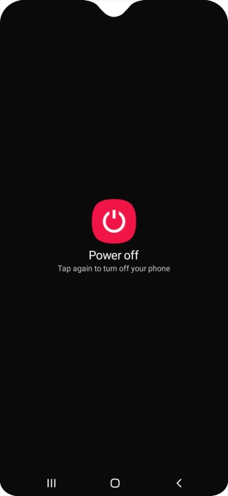 Press Power off.