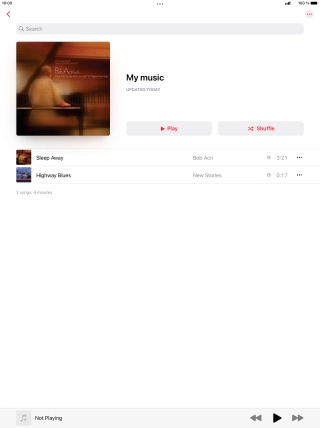 Go to the required category or playlist and press the required audio file. Go to the required category or playlist and press the required audio file.