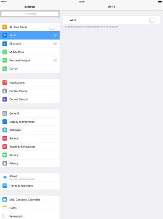 Press Mobile Data.