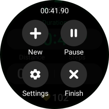 Press Pause to pause activity. Press Pause to pause activity.