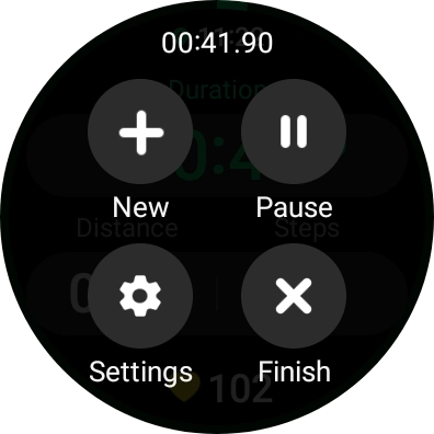 Press Pause to pause activity. Press Pause to pause activity.
