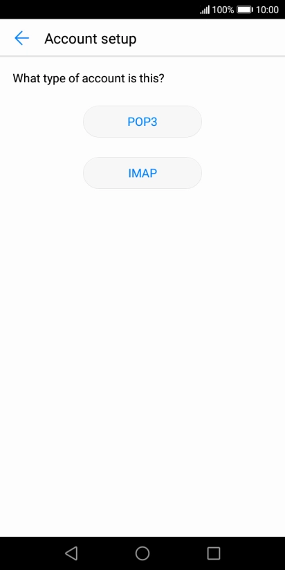 Press IMAP.