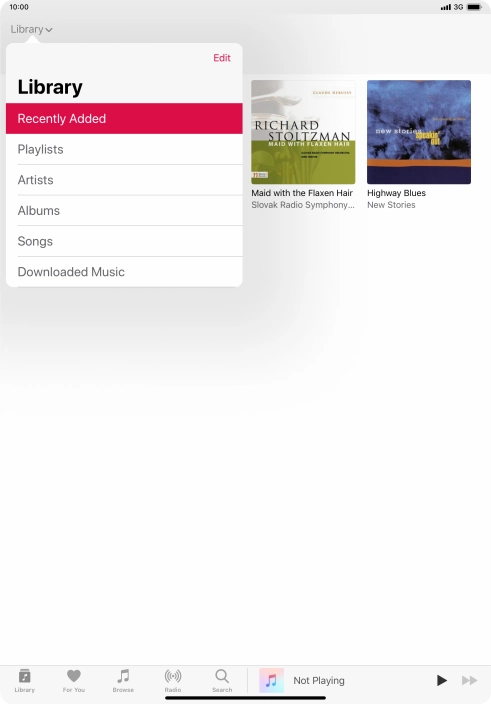 Press Playlists.