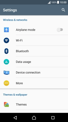 Press Data usage.