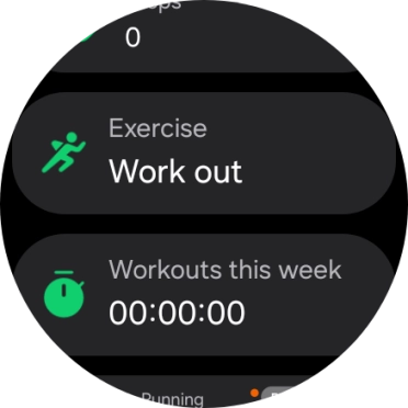 Press Work out.