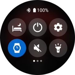 Press the power off icon. Press the power off icon.