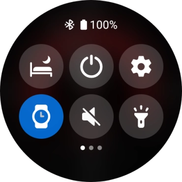 Press the power off icon. Press the power off icon.
