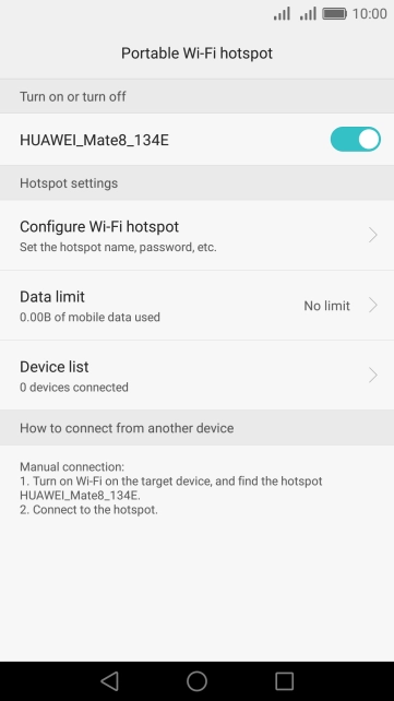 Press the Home key to return to the home screen.