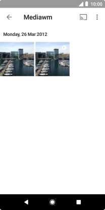 Press and hold any picture or video clip. Press and hold any picture or video clip.