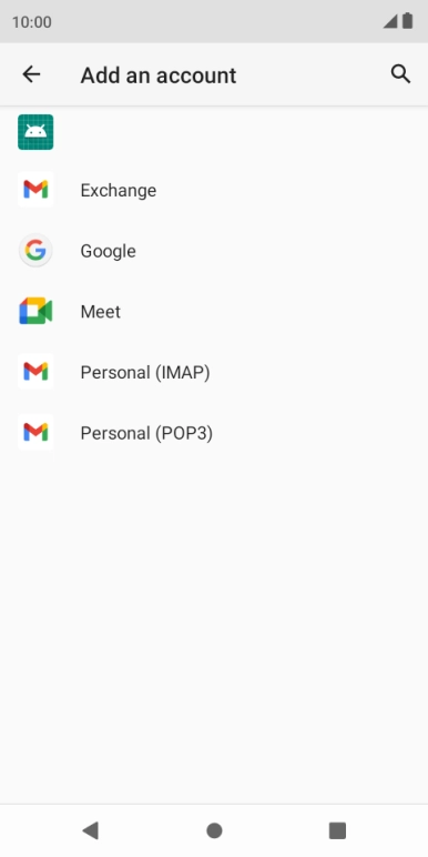 Press Google.