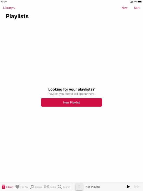 Press New Playlist.