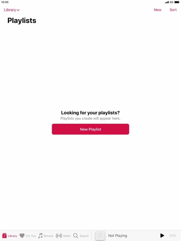 Press New Playlist.