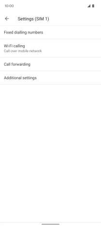 Press Call forwarding. Press Call forwarding.