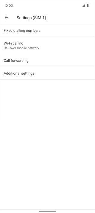 Press Call forwarding. Press Call forwarding.
