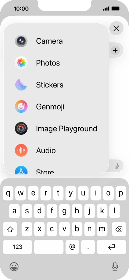 Press Genmoji.