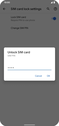 Key in your PIN and press OK.