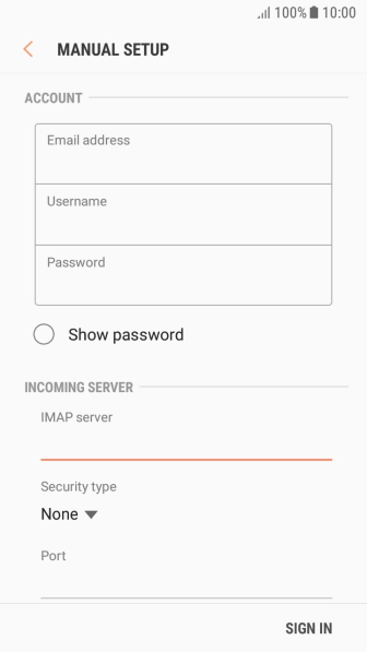 Press the drop down list below 