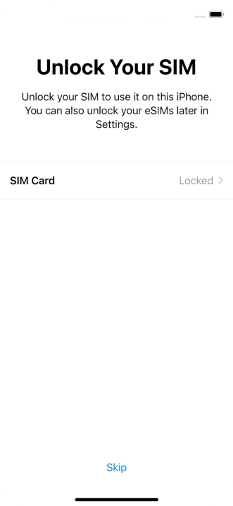 Press SIM Card. Press SIM Card.