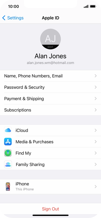 Press iCloud. Press iCloud.