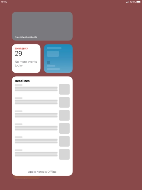 Press the required widget and drag it on top of another widget.