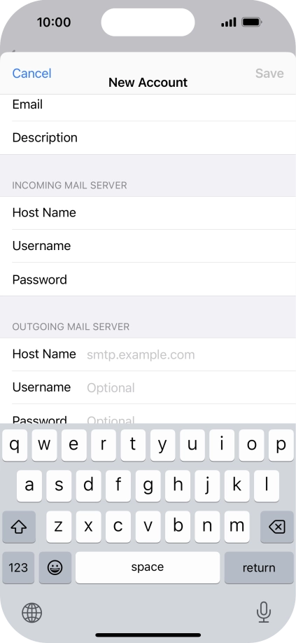 Press Host Name and key in mail.vodafone.ie. Press Host Name and key in mail.vodafone.ie.