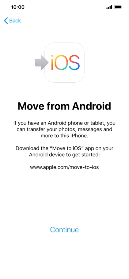 To transfer content to your phone, you need to install the app To transfer content to your phone, you need to install the app