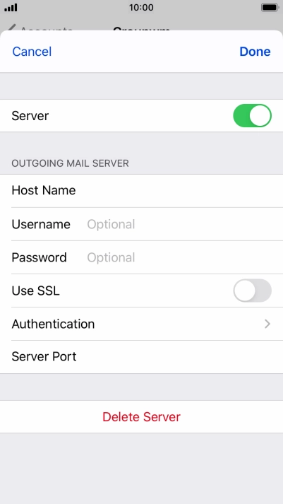 Press Authentication.