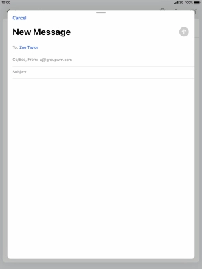 Press Subject: and key in the required subject.