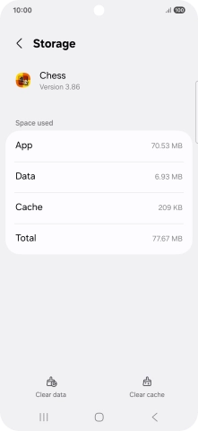 Press Clear cache.