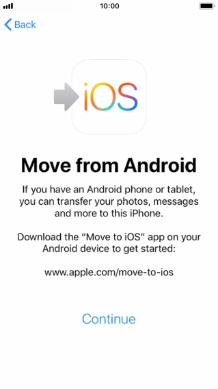To transfer content to your phone, you need to install the app 
