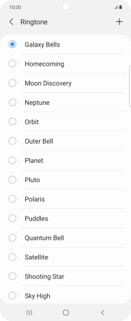 Press the add ring tone icon. Press the add ring tone icon.