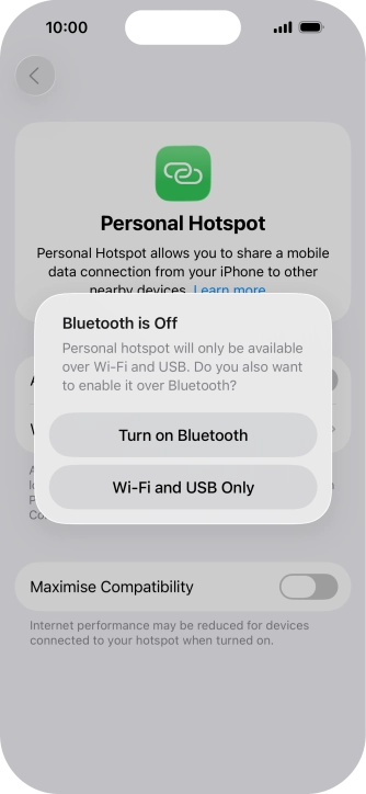 If Wi-Fi is turned on, press Wi-Fi and USB Only. If Wi-Fi is turned on, press Wi-Fi and USB Only.